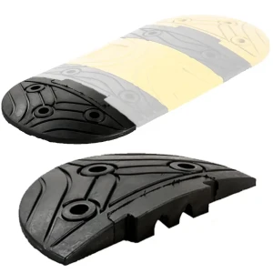 Próg podrzutowy Salamandra - czarne zakończenie - 420x230x50 mm 