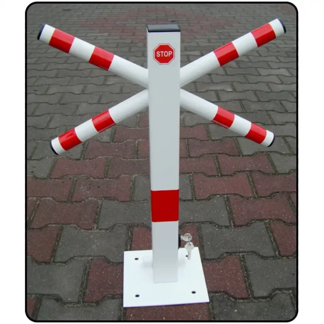 Blokada Parkingowa typu X - zamykana na klucz - sklep drogowy Widrog.webp