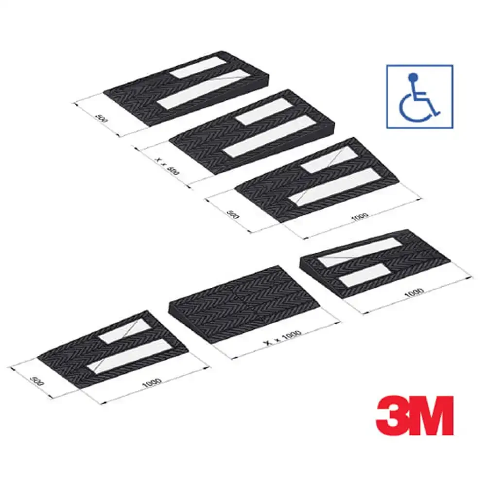 Rampa – najazd dla wózków inwalidzkich, widłowych - wys. 100 mm - sklep drogowy Widrog.webp