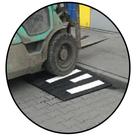 Rampa – najazd dla wózków inwalidzkich, widłowych - wys. 80 mm - sklep drogowy Widrog.webp