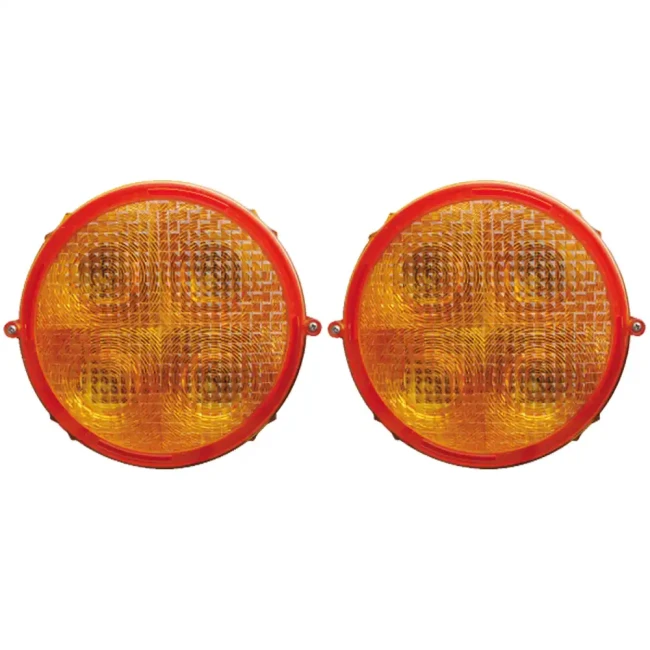 Zestaw dwóch lamp wczesnego ostrzegania RS 2000 LED - 24V z kablem zasilającym - sklep drogowy Widrog.webp