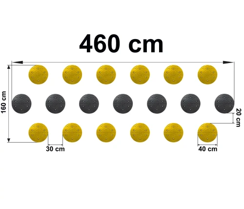 Punktowy Próg Zwalniający - kompletny - 4.60 m