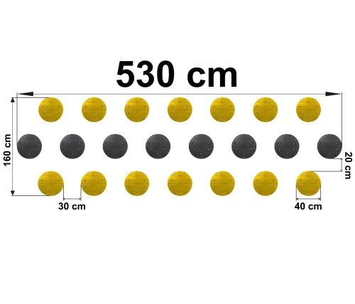 Punktowy Próg Zwalniający - kompletny - 5.30 m