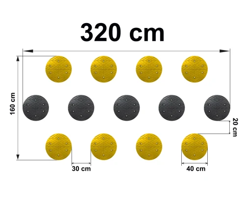 Punktowy Próg Zwalniający - kompletny - 3.20 m
