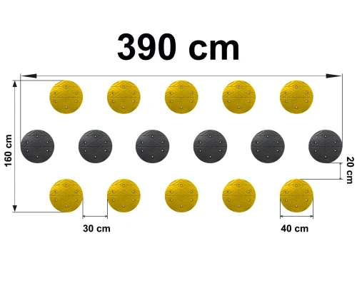 Punktowy Próg Zwalniający - kompletny - 3.90 m