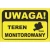 Ostrzegawcza tabliczka informacyjna "Teren monitorowany" o wielkości 400x300 mm. Wykonana z trwałego materiału. Idealna do oznakowania posesji, firm i obiektów publicznych. Zapewnia widoczne ostrzeżenie o nadzorze wizyjnym. Wysoka jakość i trwałość
