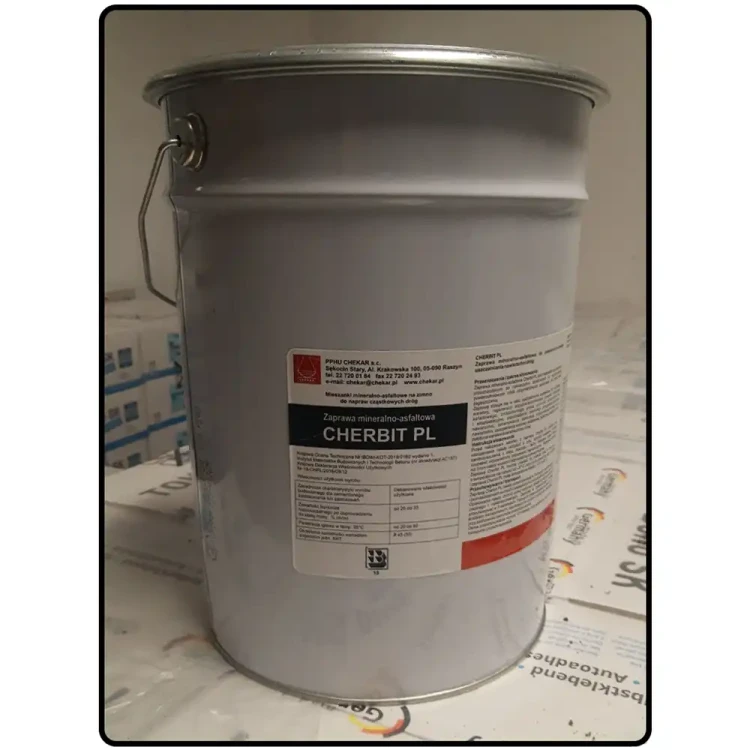 Cherbit PL - zimowa zaprawa mineralno-asfaltowa - 25 kg - sklep drogowy Widrog.webp