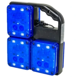 Dysk magnetyczny StreetFlash niebieski - zestaw 6 szt. z walizką