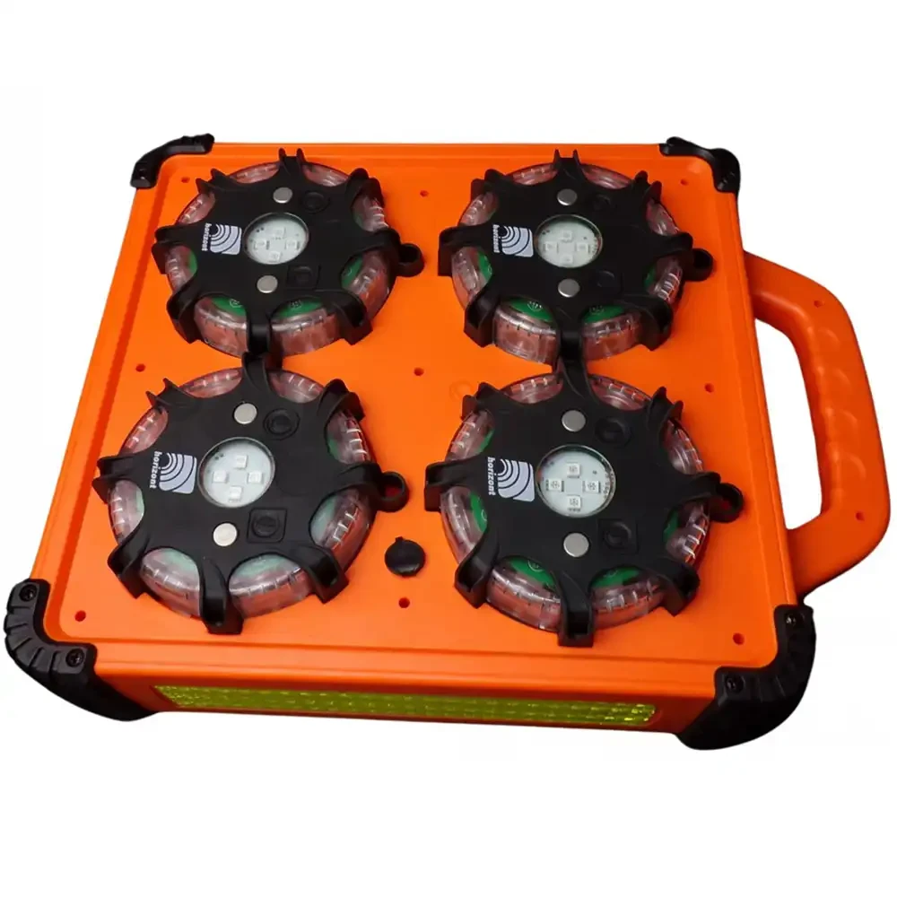 Dyski sygnalizacyjne Street Flares - zestaw 8 lamp - sklep drogowy Widrog.webp