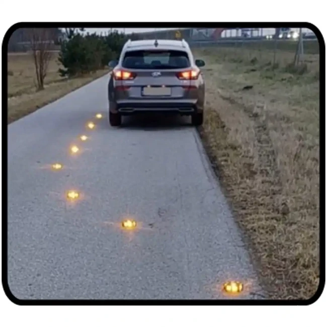 Dyski sygnalizacyjne Street Flares - zestaw 8 lamp - sklep drogowy Widrog.webp