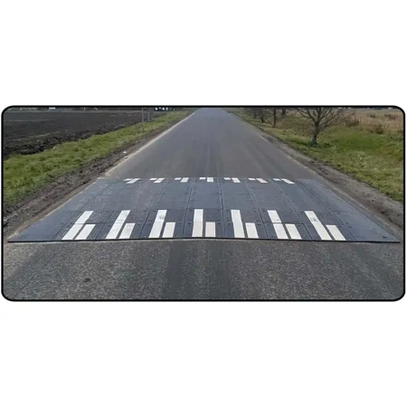 Próg zwalniający płytowy U-16c z PCV - wysokość 100 mm - sklep drogowy Widrog.webp