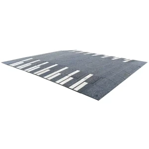 Próg zwalniający płytowy U-16c z PCV - wysokość 100 mm