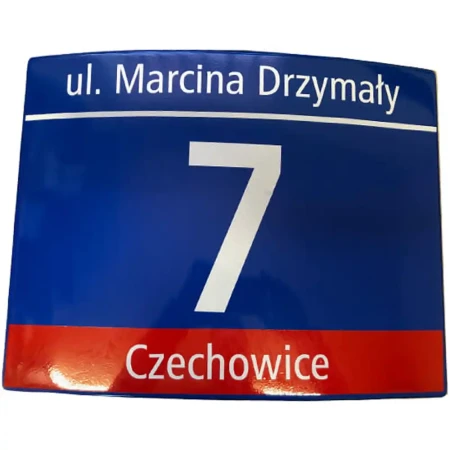 Warszawska Tablica Adresowa MSI – 450x350 mm – Aluminiowa z Wieszakiem Ściennym - sklep drogowy Widrog.webp