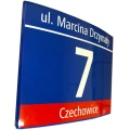 Warszawska Tablica Adresowa MSI – 450x350 mm – Aluminiowa z Wieszakiem Ściennym - sklep drogowy Widrog.webp