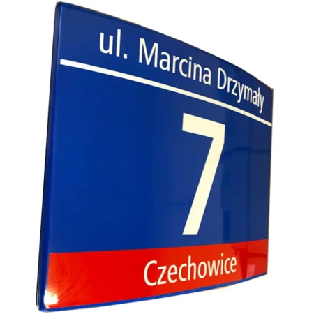 Warszawska Tablica Adresowa MSI – 450x350 mm – Aluminiowa z Wieszakiem Ściennym - sklep drogowy Widrog.webp