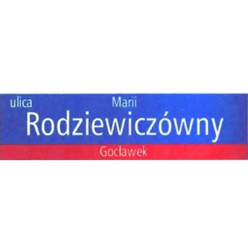 Warszawska Tablica Adresowa MSI – 1050x280 mm