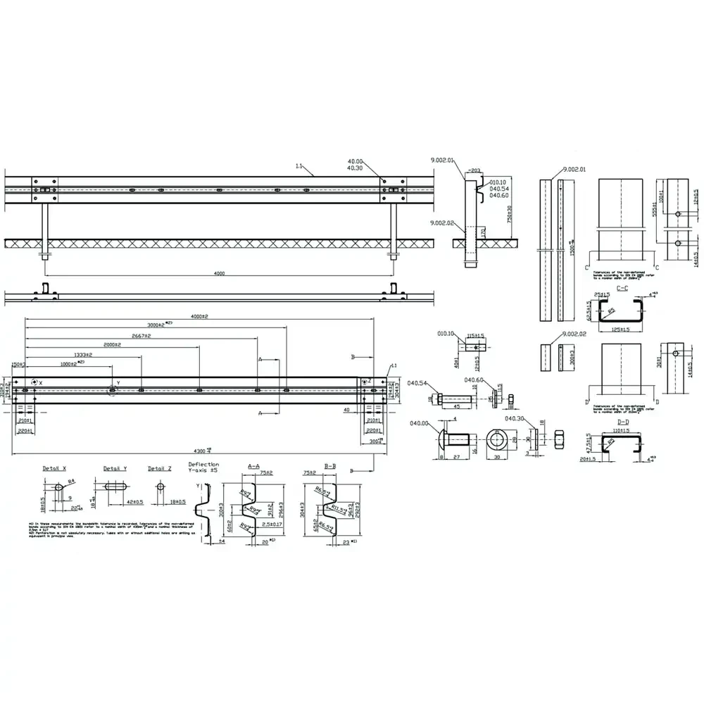 Bariera ochronna H1W4A NEO - rozstaw słupka co 4 mb - sklep drogowy Widrog.webp