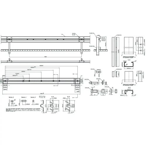 Bariera ochronna H1W4A NEO - rozstaw słupka co 4 mb