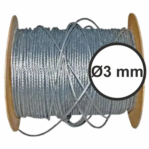 Linka stalowa - fi 3 mm - mb - sklep drogowy Widrog.webp