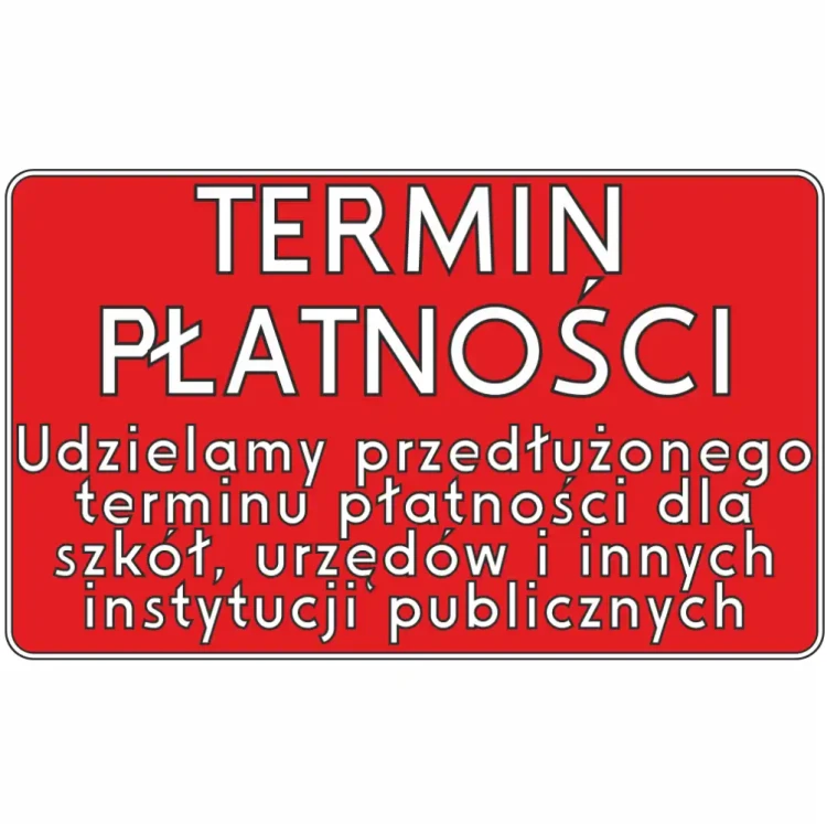 Przedłużony termin płatności dla szkół, urzędów i instytucji publicznych. Elastyczne warunki płatności dla jednostek budżetowych.