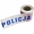 Taśma ostrzegawcza Policja 100m – profesjonalna biało-czerwona taśma barierowa z niebieskim napisem POLICJA do zabezpieczania miejsca zdarzenia, wypadków drogowych i stref zastrzeżonych. Długość 100 metrów, szerokość 8 cm