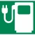 Symbol Stacji Ładowania Samochodów Elektrycznych 1500x1400 mm. Duży poziomy znak informacyjny: biała ikona ładowarki EV (wtyczka i dystrybutor) na tle zielonym RAL 6024. Oznakowanie termoplastyczne w technologii Premark dla pojazdów elektrycznych