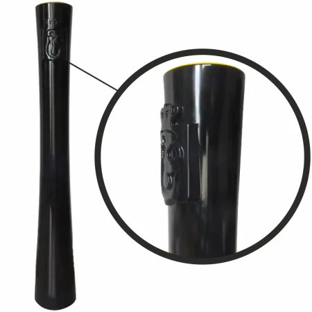 Słupek Syrenka Warszawska współczesna, czarny, wys. 770 mm. Solidny słupek z żeliwa, z detalami w formie herbu, do zastosowania jako urządzenie bezpieczeństwa ruchu drogowego.