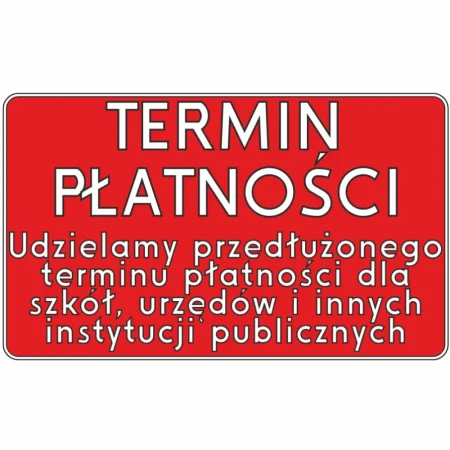 Wydłużony termin płatności dla szkół, urzędów i instytucji publicznych. Gwarantujemy bezpieczne zakupy i dostawy dla zamówień publicznych z możliwością płatności odroczonej. Nasza oferta jest dostosowana do specyfiki sektora publicznego