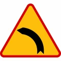 Znak-Drogowy-A-2-Niebezpieczny-Zakręt-w-Lewo-600-mm-Folia-Odblaskowa-I-Generacji-Widrog.webp