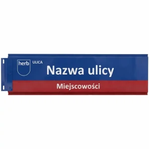 Tabliczka Adresowa 1000x200 mm | Systemowy Drogowskaz Odblaskowy MSI