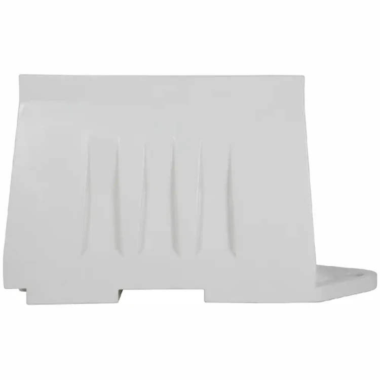 Biały separator ruchu U-25c – widok z boku