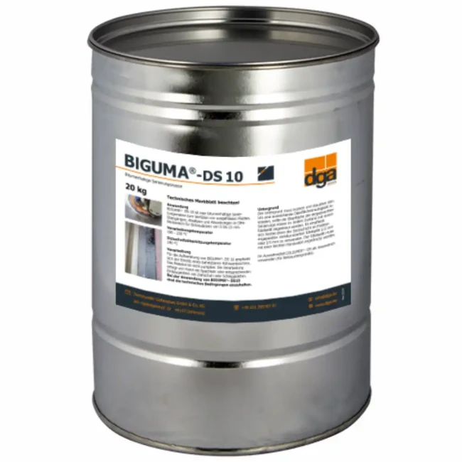 Asfaltowa masa naprawcza Biguma DS 10 w metalowym opakowaniu 20 kg