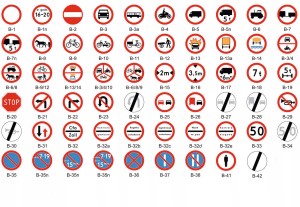 Znaki drogowe zakazu MINI - B 400 - folia odblaskowa II generacji